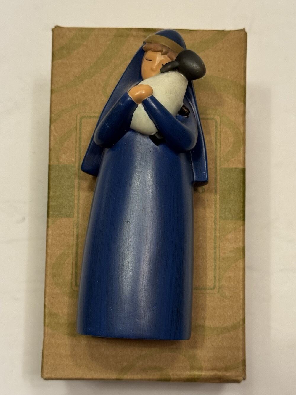 Demdaco Winter Carols Nativity Set Shepherd Boy & Sheep Holiday Christmas Figure